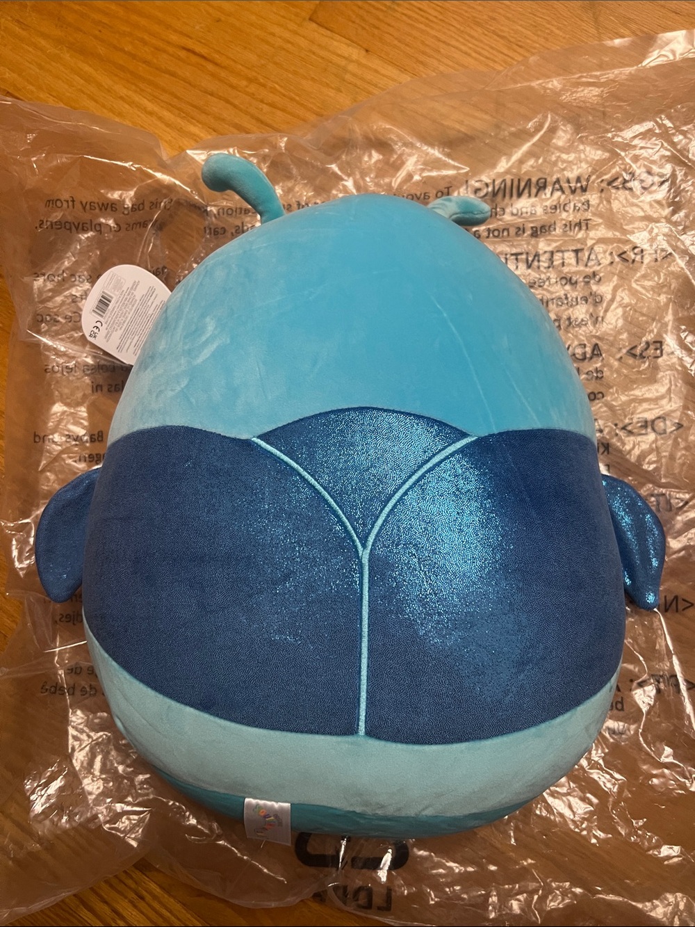 NWT Squishmallows 14” Benkamin the Blue Beetle - Brand New with Tags Large Plush - Picture 2 of 5
